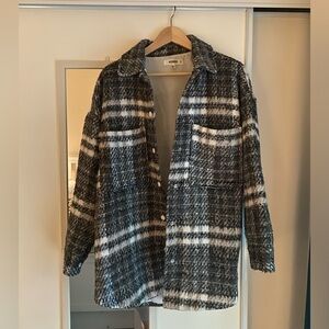 Missguided Wool Blend Shacket